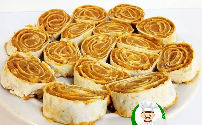 Солодкий рулет із лавашу 