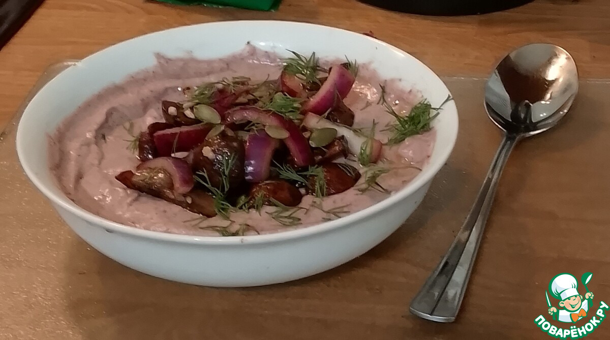 Велюте из фасоли с грибами