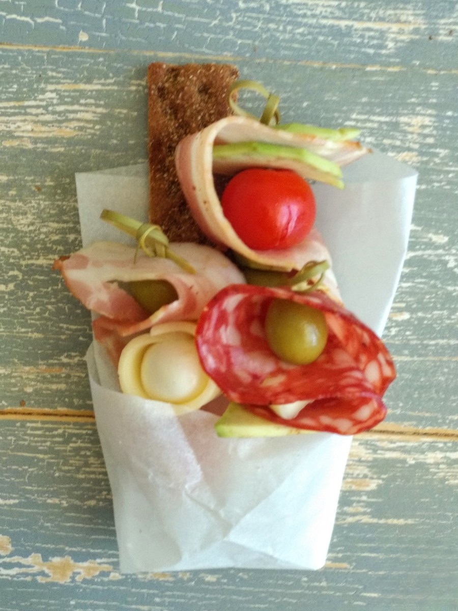 Канапе с хлебцами 